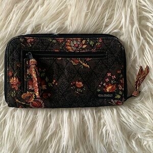 Vera Bradley Wallet in Chocolate Floral 8x5.